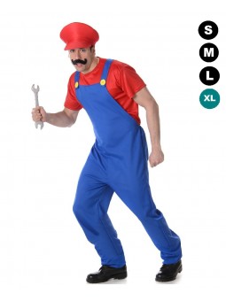 Déguisement de Mario bros, le plombier