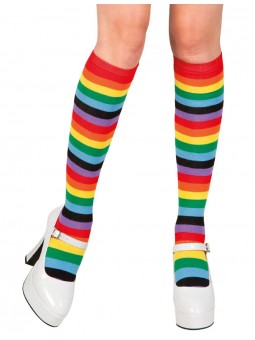 Chaussettes hautes multicolores