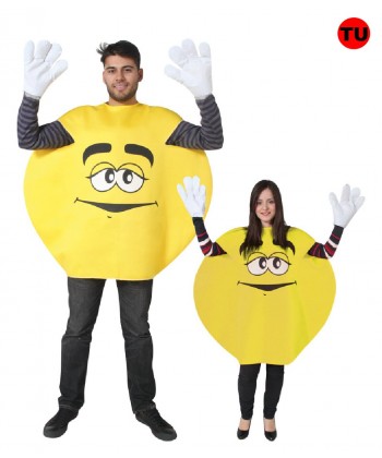 Déguisement de m&m's jaune Déguisement de m&m's jaune