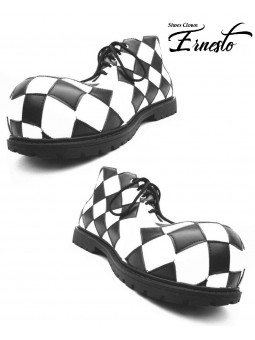 chaussures de clown en cuir 