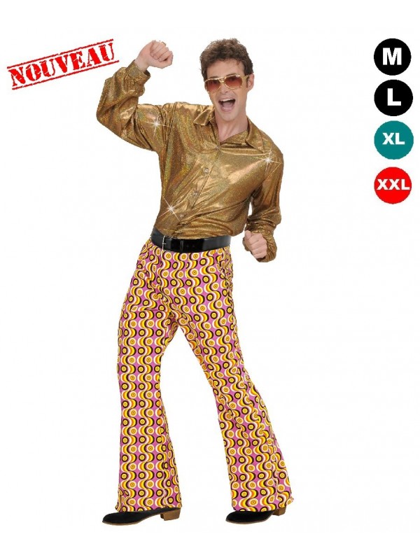 Pantalon disco or homme