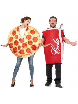 Déguisement couple Pizza Coca cola