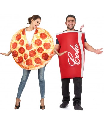 Déguisement couple Pizza Coca cola