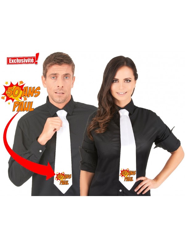 cravate personnalisée anniversaire