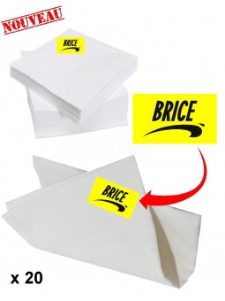 20 serviettes de table Brice de Nice