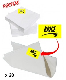 20 serviettes de table Brice de Nice