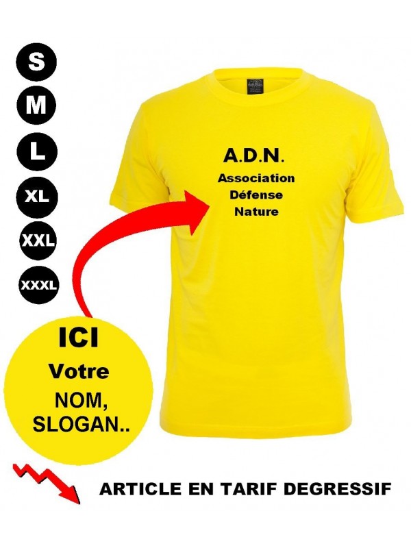 T shirt personnalisé publicitaire