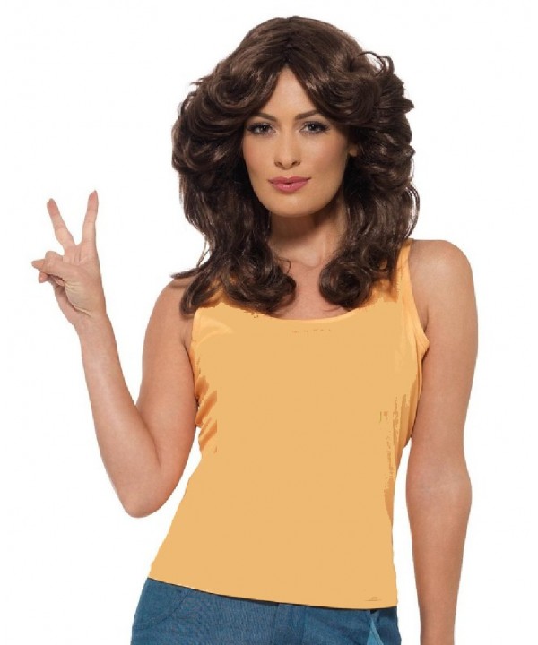 perruque disco femme