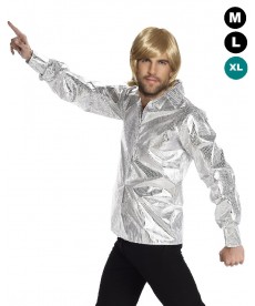 Chemise claude françois paillettes argent