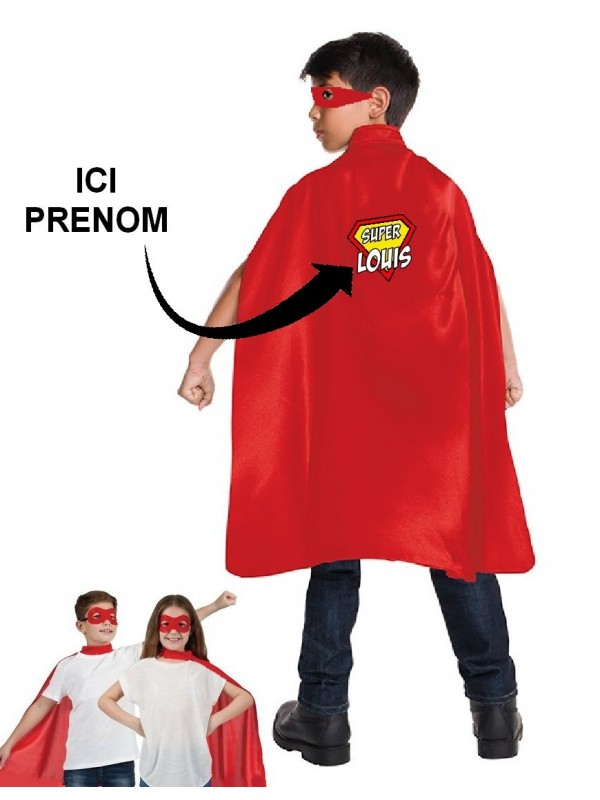 Cape super héros personnalisée enfant