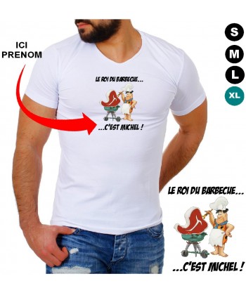 Tee shirt personnalisé Roi du barbecue