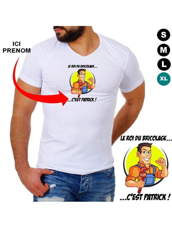 Tee shirt personnalisé Roi du bricolage