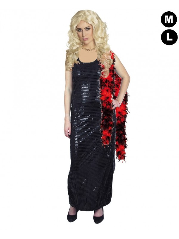 D guisement Dalida paillettes noires