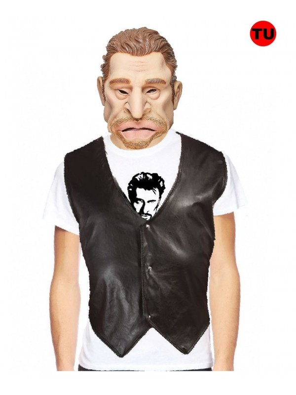 Veste johnny sales hallyday pas cher