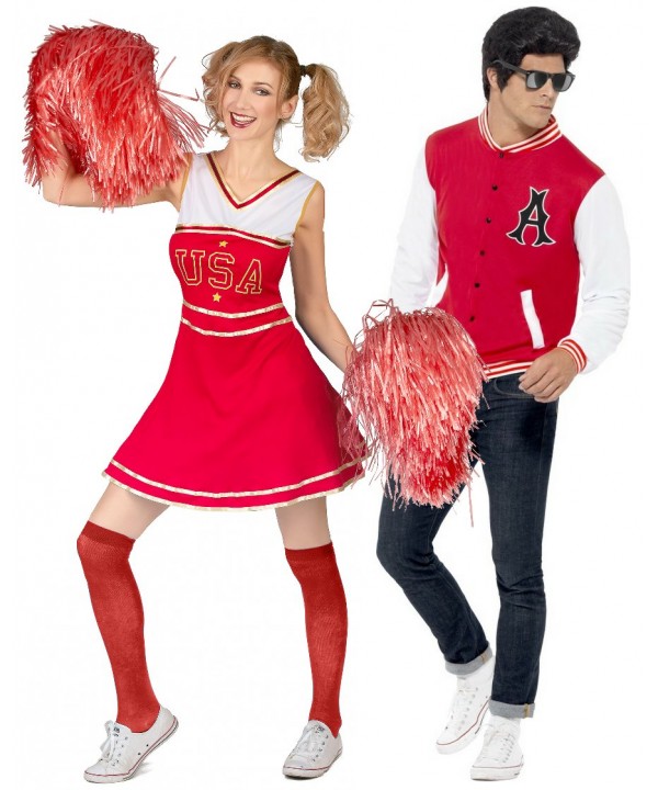 Déguisement Couple USA Etudiant Fiesta And Co