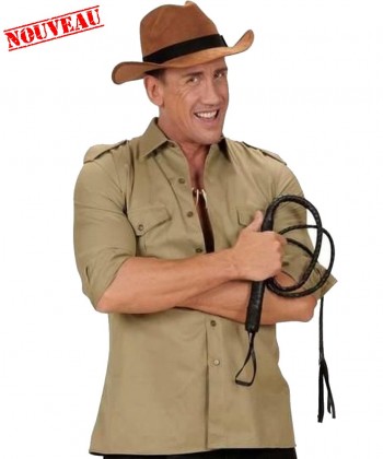 Cinéma Set de déguisement d'Aventurier chapeau + fouet Indiana Jones 