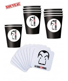 Gobelets et sous gobelets casa de papel