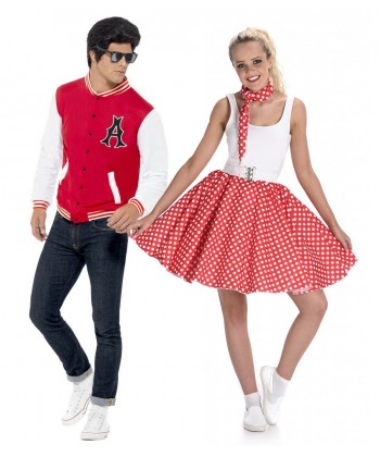 Déguisement couple Grease années 60