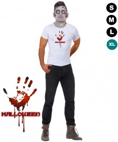 Déguisement Halloween tee shirt ensanglanté