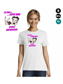 T-shirt anniversaire 20ans (fille)