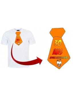 T-shirt anniversaire "Cravate 30 ans"