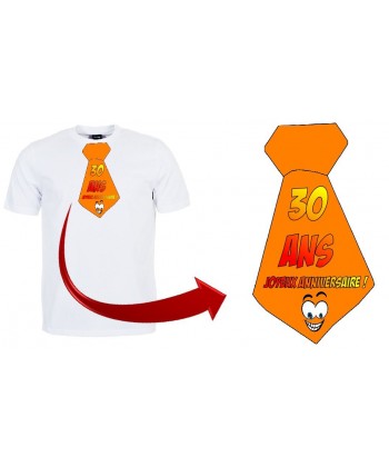 T-shirt anniversaire "Cravate 30 ans"