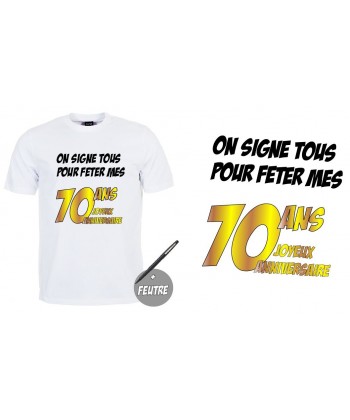 T-shirt anniversaire "Cravate 60 ans"