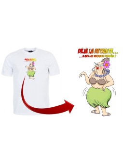 Tee shirt "Départ à la retraite" femme