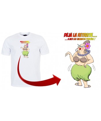 Tee shirt "Départ à la retraite" femme