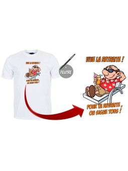 T shirt "Départ à la retraite" homme