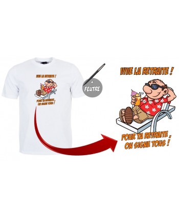 T shirt "Départ à la retraite" homme