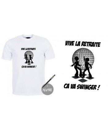 T-shirt "Vive la retraite" à signer