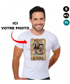 Tee shirt WANTED personnalisé