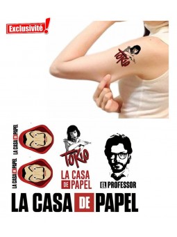 Tatouage Casa del papel x 6