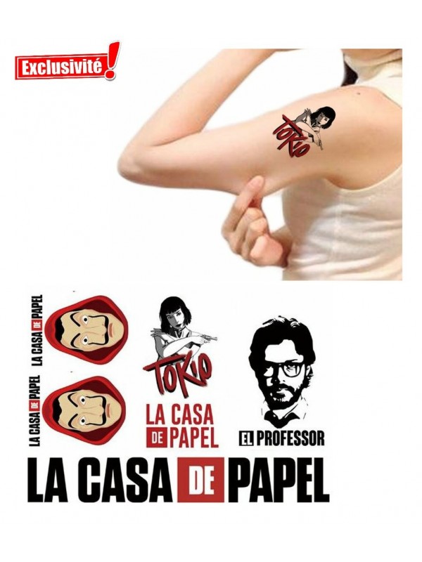 Tatouage Casa del papel x 6