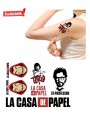 Tatouage Casa del papel x 6