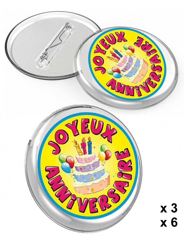 Badge Joyeux anniversaire