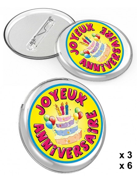 Badge Joyeux anniversaire