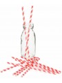 pailles rouge et blanc casa de papel