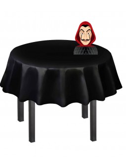 Nappe ronde casa de papel noire