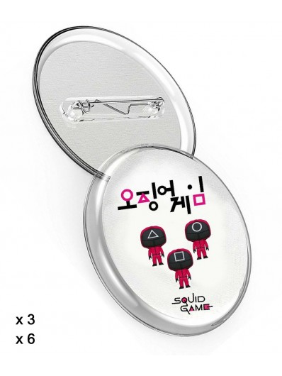 Masque Maitre Du Jeu Squid Game Masque Squid game en plastique (Rond)