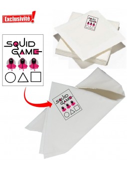 serviettes squid game jetable