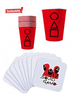 verres et sous verre squid game