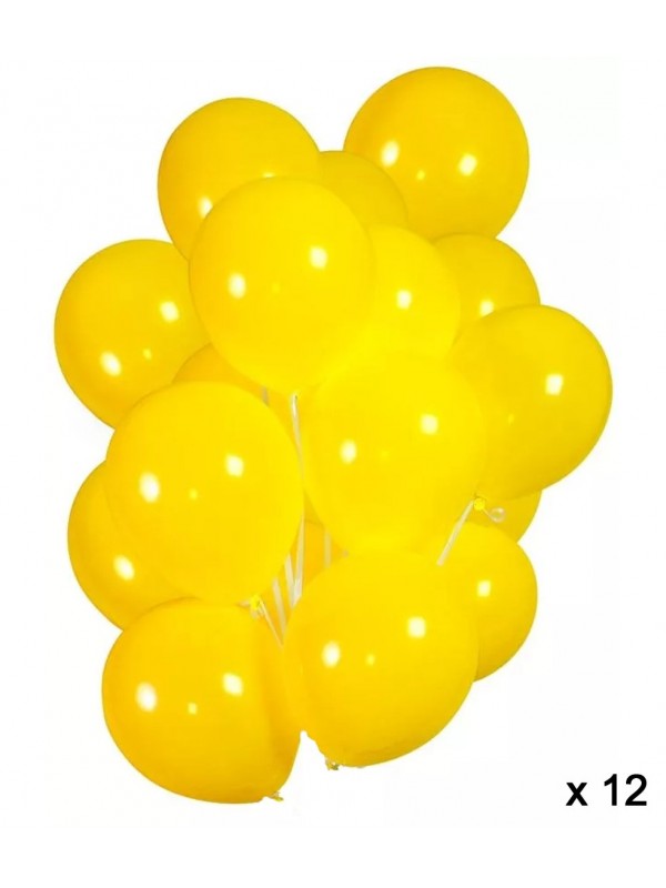 Ballons Squid game jaune x 12