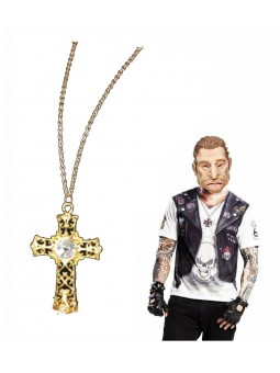 Collier croix  Johnny