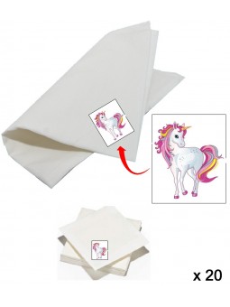 Serviettes Licorne x 20