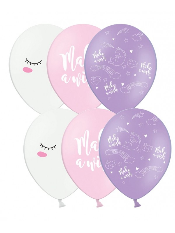 Ballons licorne x 6