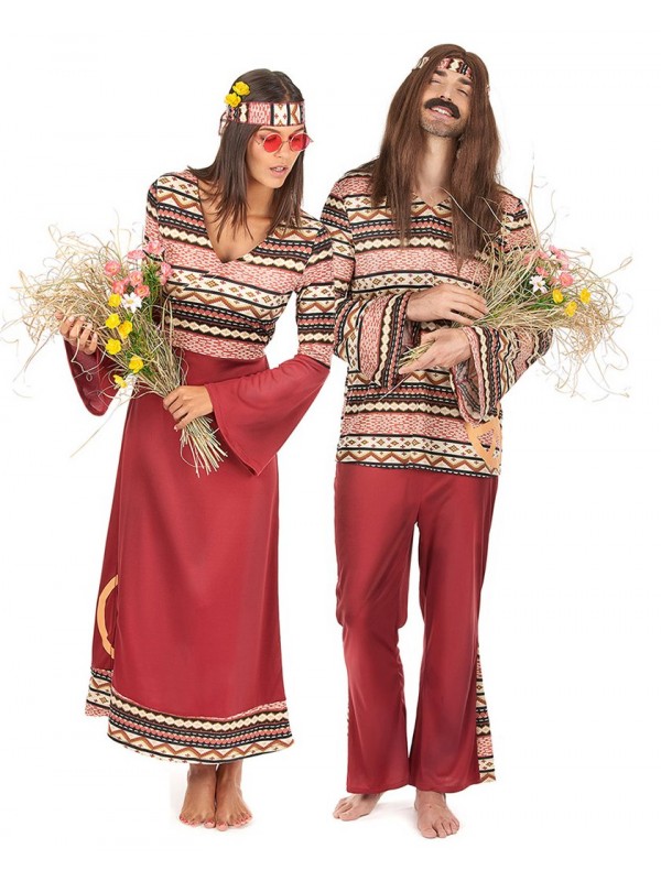 Déguisement de couple hippie