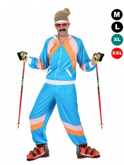 Costume de ski des années 80 pour hommes 