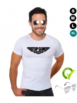 Déguisement TOP GUN MAVERICK Tshirt avec lunettes